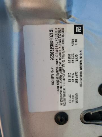 2005 Chevrolet Malibu Maxx Lt VIN: 1G1ZU64885F226296 Lot: 60926554