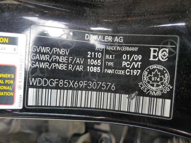 WDDGF85X69F307576 2009 Mercedes-Benz C 230 4Matic