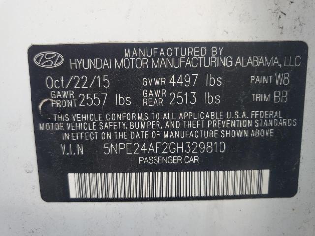 5NPE24AF2GH329810 2016 HYUNDAI SONATA - Image 12