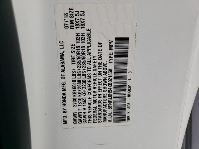 2019 HONDA ODYSSEY EX - 5FNRL6H54KB021858