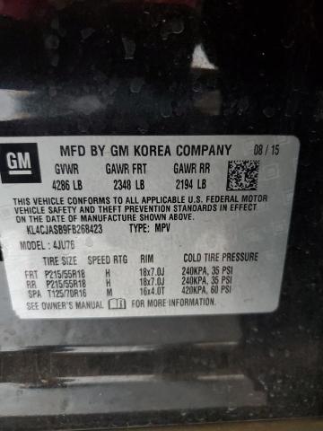 2015 Buick Encore VIN: KL4CJASB9FB268423 Lot: 60557594