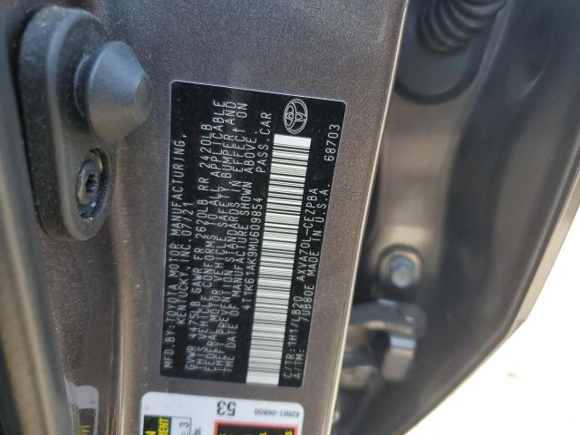 4T1K61AK9MU609854 2021 TOYOTA CAMRY - Image 12