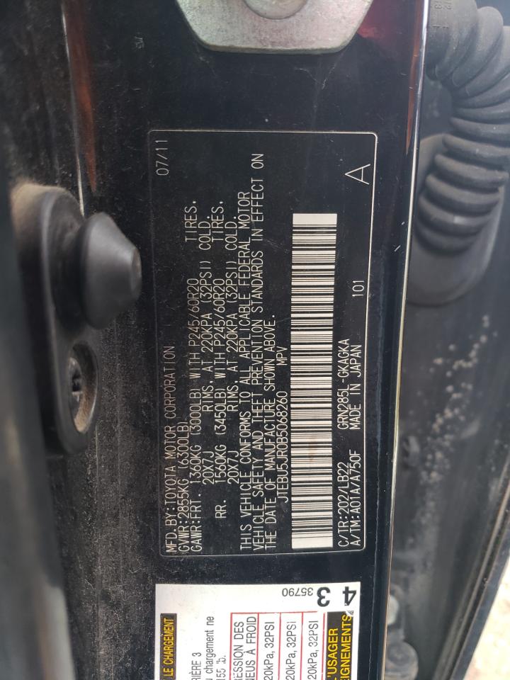 JTEBU5JR0B5068260 2011 Toyota 4Runner Sr5
