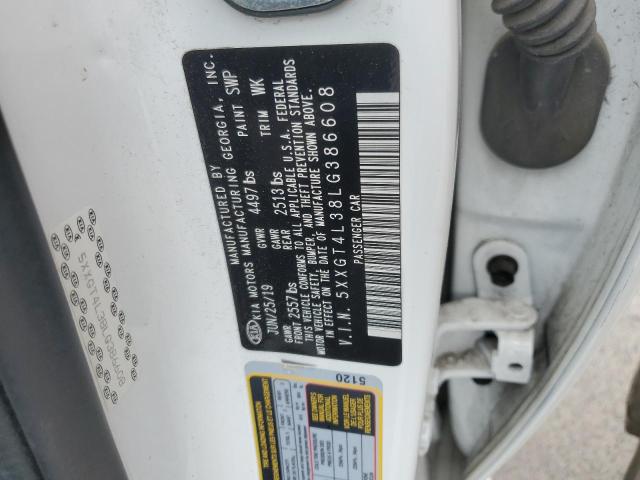 2020 Kia Optima Lx VIN: 5XXGT4L38LG386608 Lot: 57554714