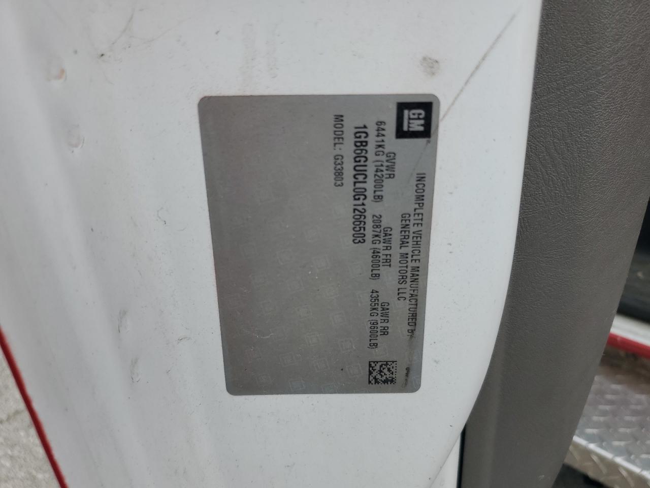 1GB6GUCL0G1266503 2016 Chevrolet Express G4500