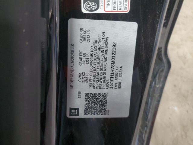 2021 Chevrolet Camaro Ss VIN: 1G1FH1R78M0122192 Lot: 59136104