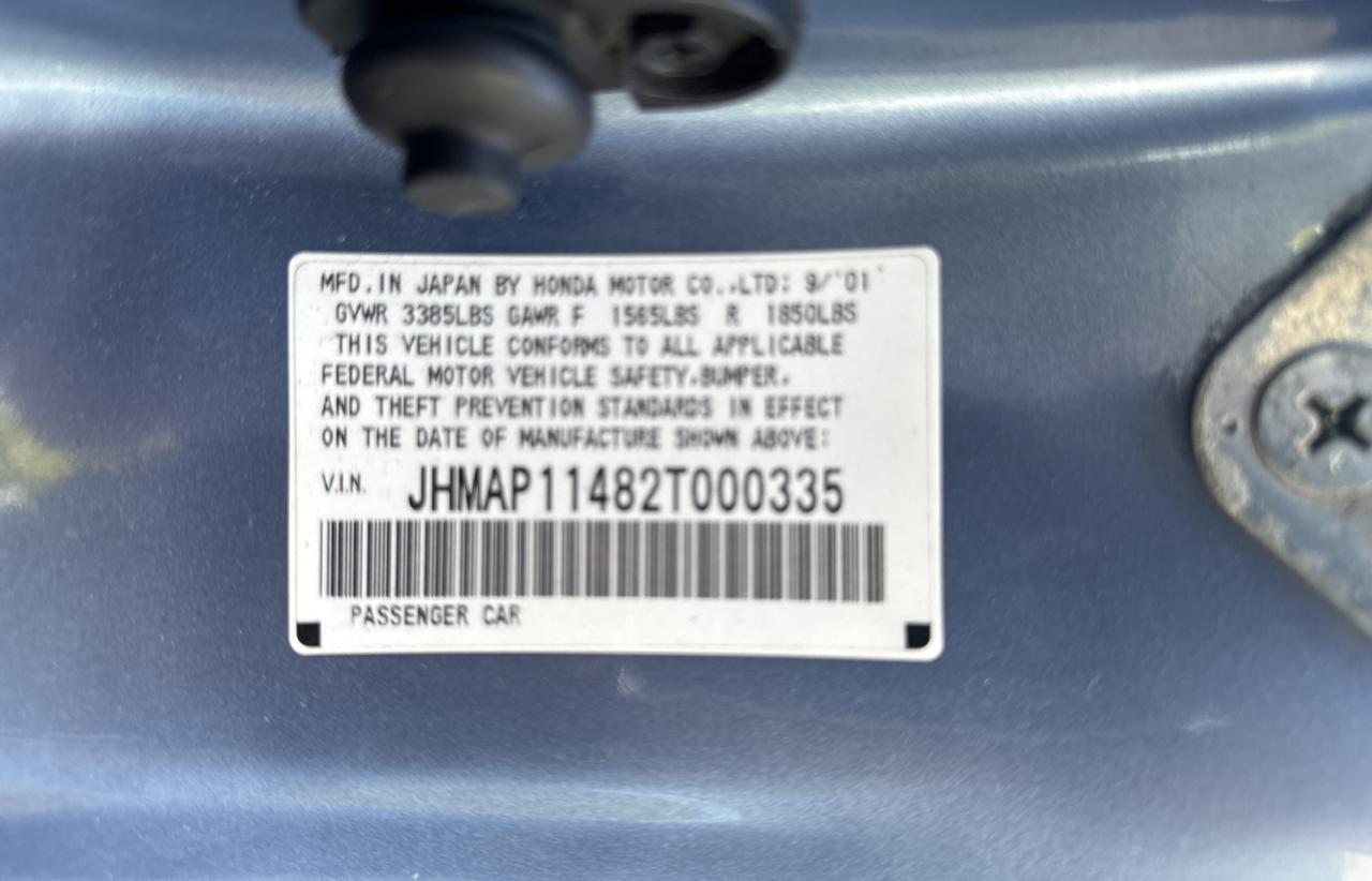 JHMAP11482T000335 2002 Honda S2000