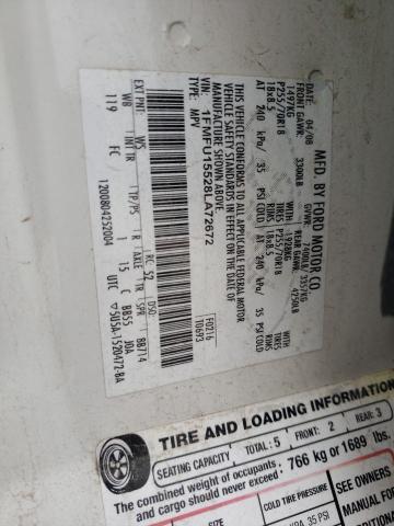 2008 Ford Expedition Xlt VIN: 1FMFU15528LA72672 Lot: 59760374