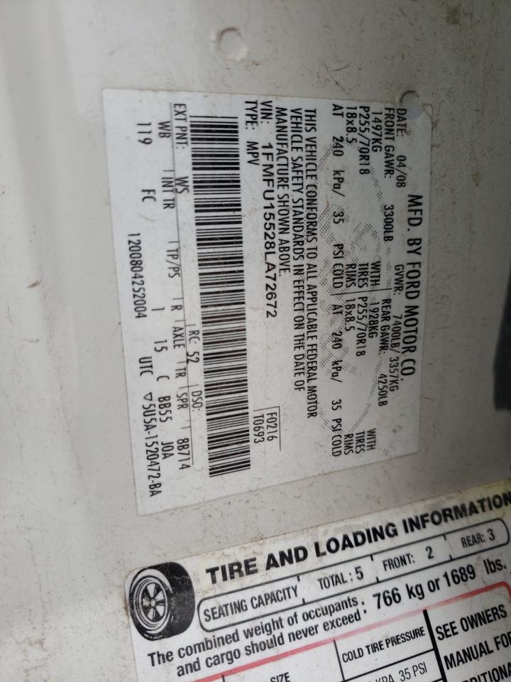 1FMFU15528LA72672 2008 Ford Expedition Xlt