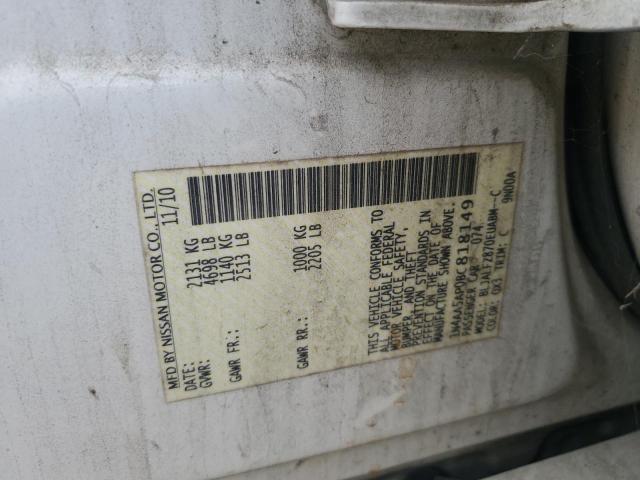 2011 Nissan Maxima S VIN: 1N4AA5AP0BC818149 Lot: 60834994