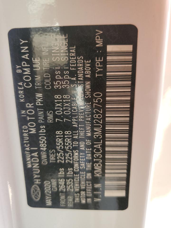 KM8J3CAL3MU282750 2021 Hyundai Tucson Limited