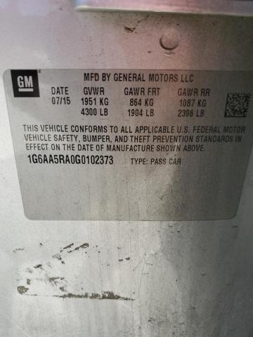 2016 Cadillac Ats VIN: 1G6AA5RA0G0102373 Lot: 61154024