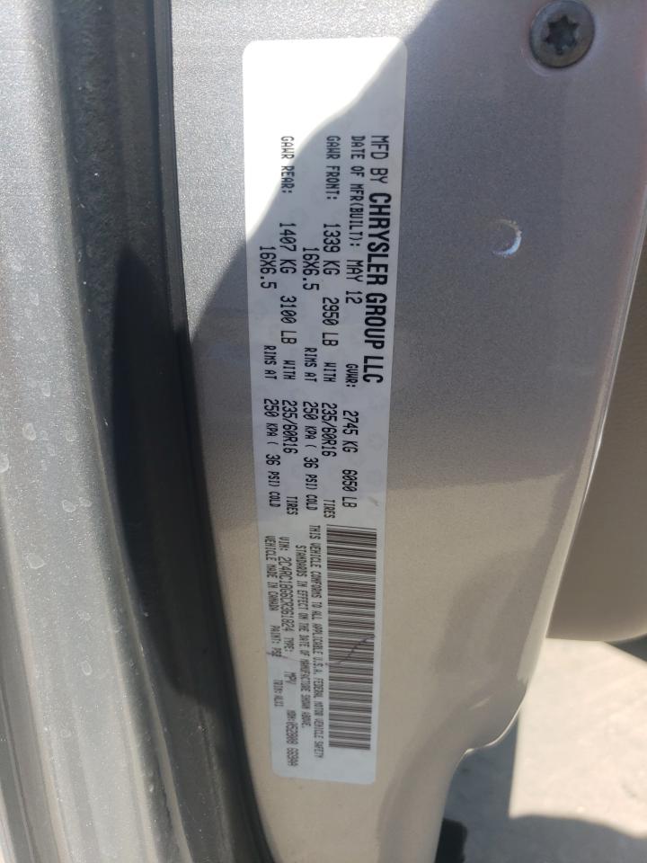 2C4RC1BG6CR361824 2012 Chrysler Town & Country Touring