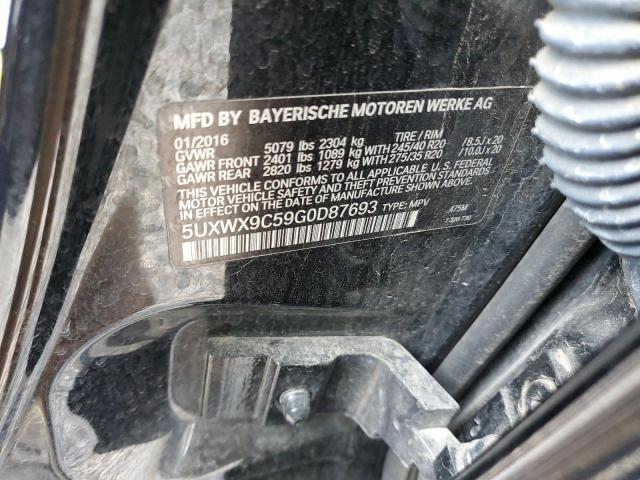 VIN 5UXWX9C59G0D87693 2016 BMW X3, Xdrive28I no.12