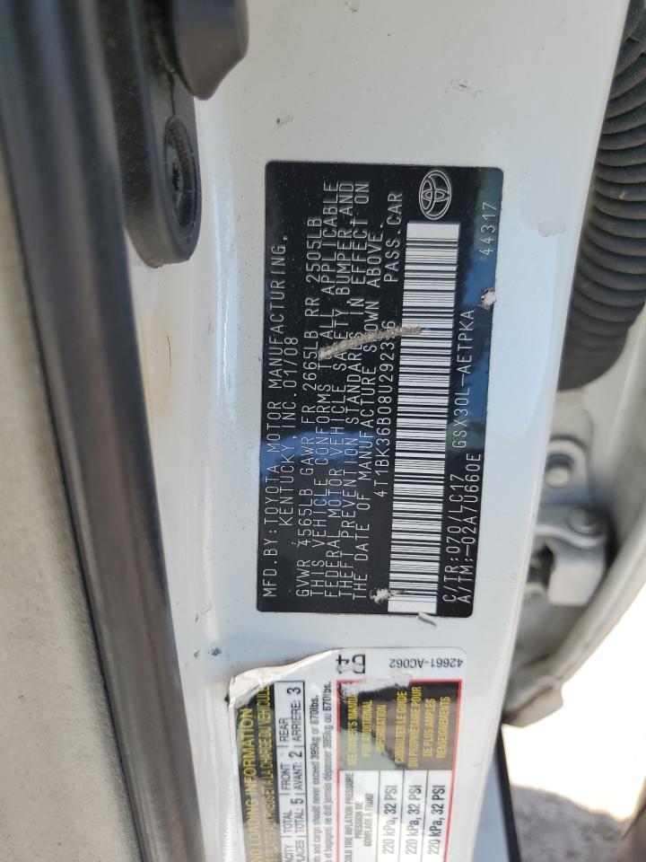 4T1BK36B08U292326 2008 Toyota Avalon Xl