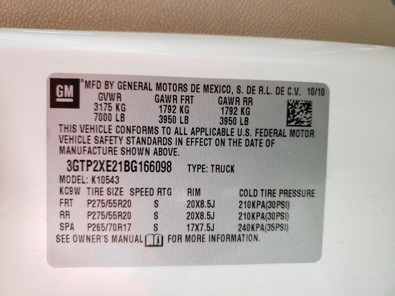 3GTP2XE21BG166098 2011 GMC Sierra K1500 Denali