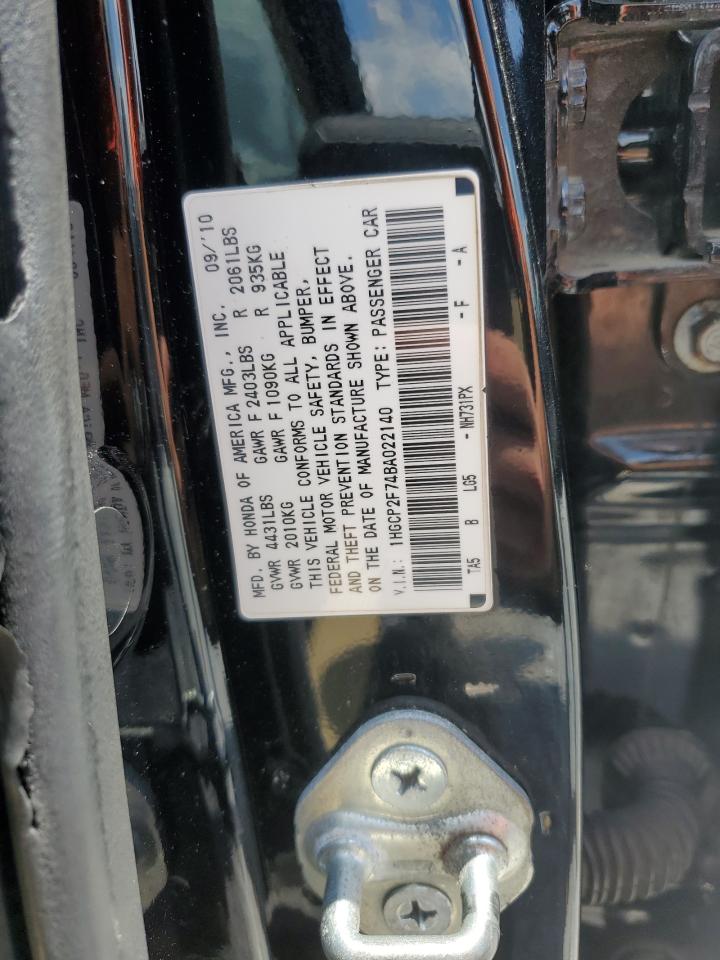 1HGCP2F74BA022140 2011 Honda Accord Ex
