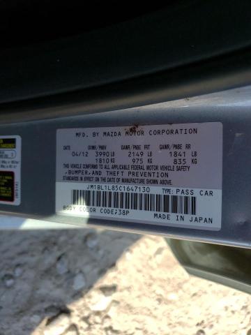 2012 Mazda 3 I VIN: JM1BL1L85C1647130 Lot: 56797484