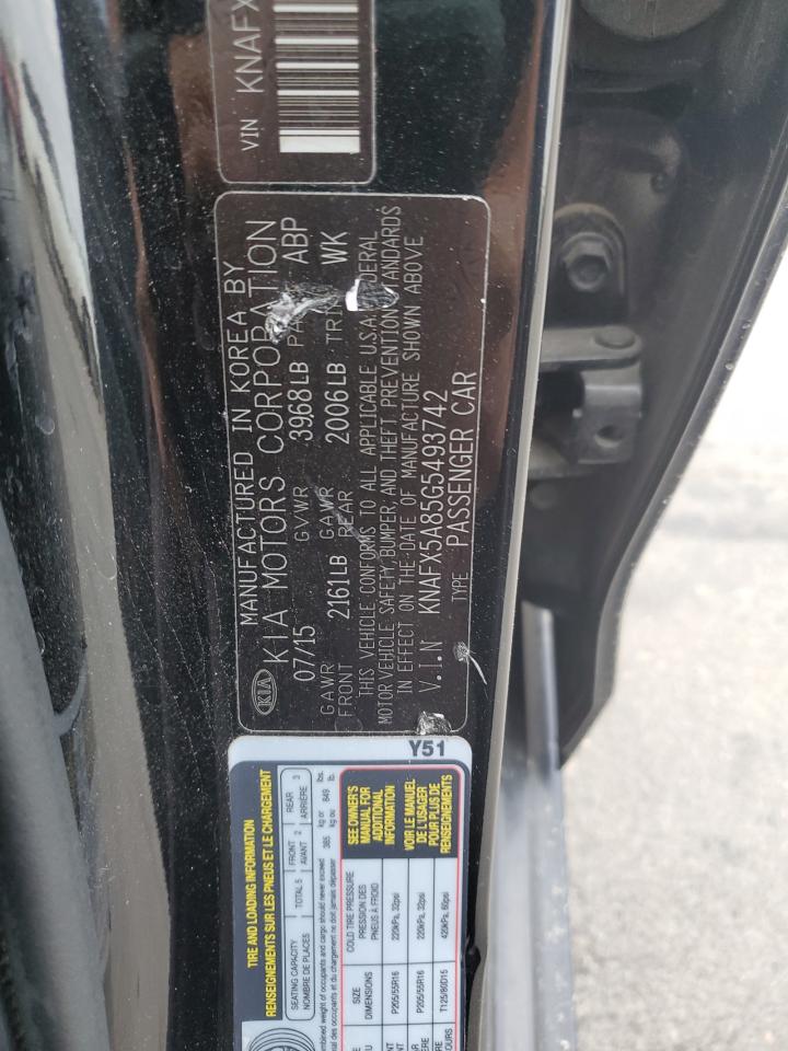 KNAFX5A85G5493742 2016 Kia Forte Ex