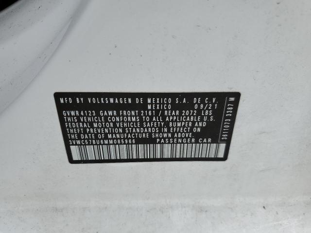 2021 Volkswagen Jetta S VIN: 3VWC57BU6MM085966 Lot: 57601784