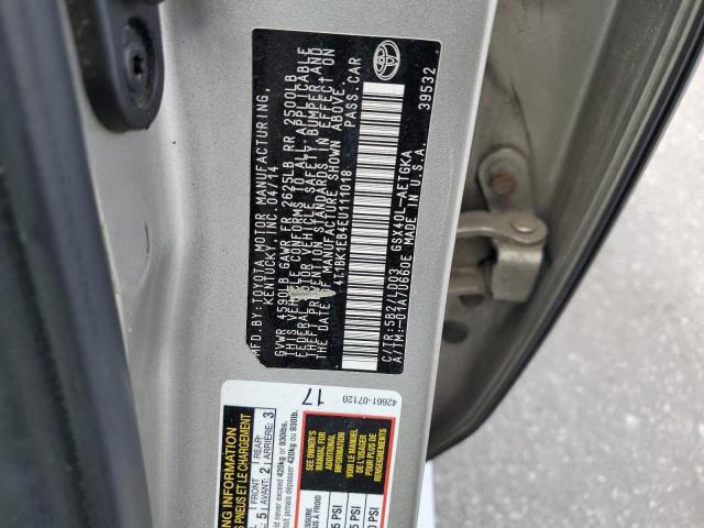 2014 Toyota Avalon Base VIN: 4T1BK1EB4EU111018 Lot: 59432134