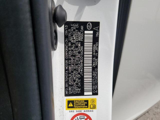 2013 Lexus Ct 200 VIN: JTHKD5BH8D2166286 Lot: 57536584