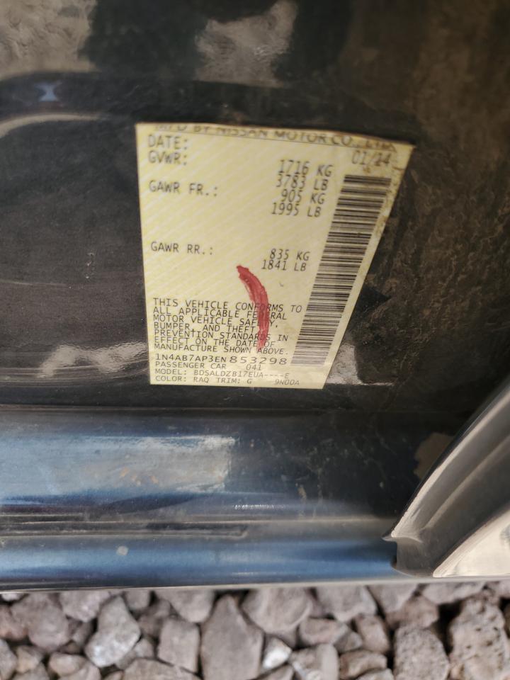 1N4AB7AP3EN853298 2014 Nissan Sentra S