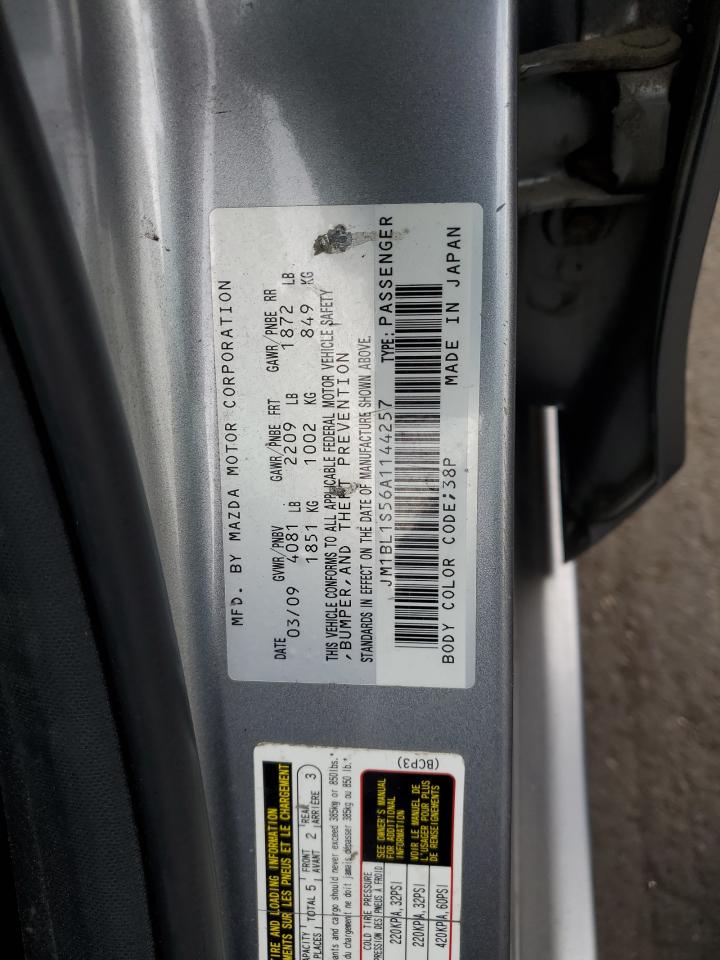 JM1BL1S56A1144257 2010 Mazda 3 S