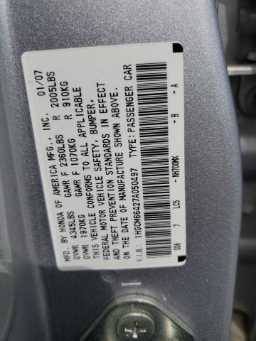 1HGCM66427A050497 2007 Honda Accord Se