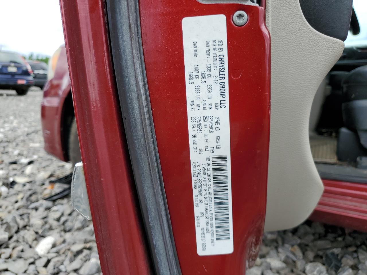 2C4RC1BG2CR279704 2012 Chrysler Town & Country Touring