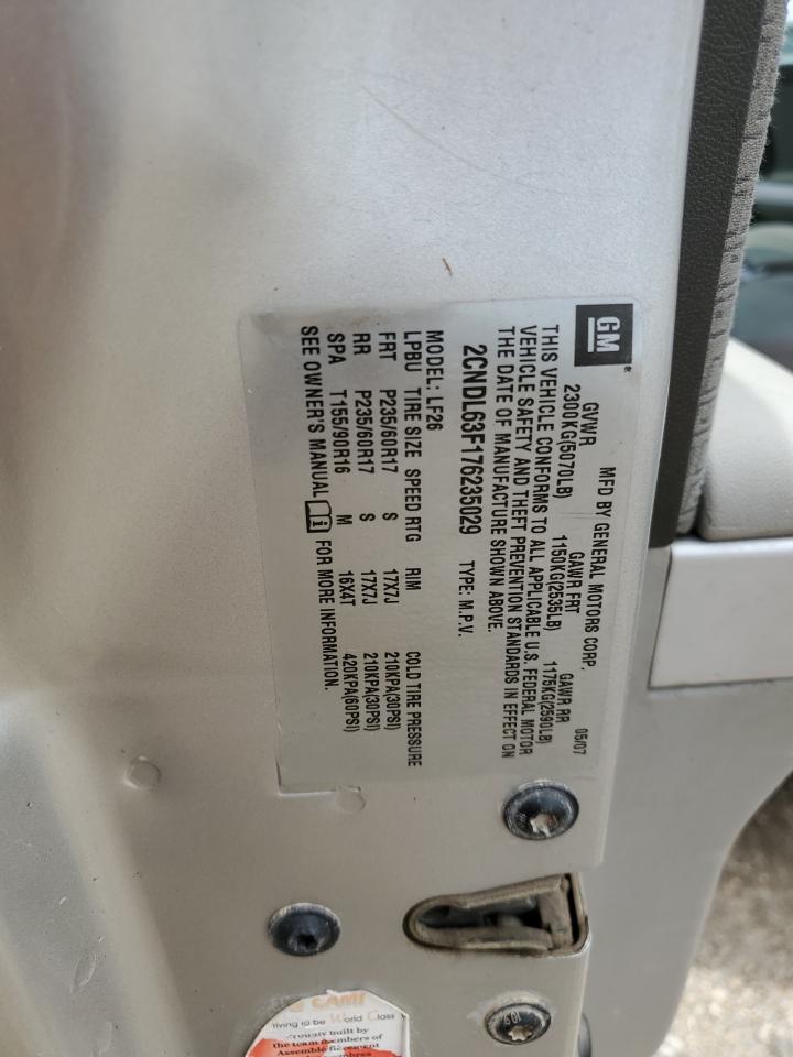 2CNDL63F176235029 2007 Chevrolet Equinox Lt