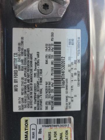 2015 Ford Mustang VIN: 1FA6P8TH4F5302012 Lot: 60551954