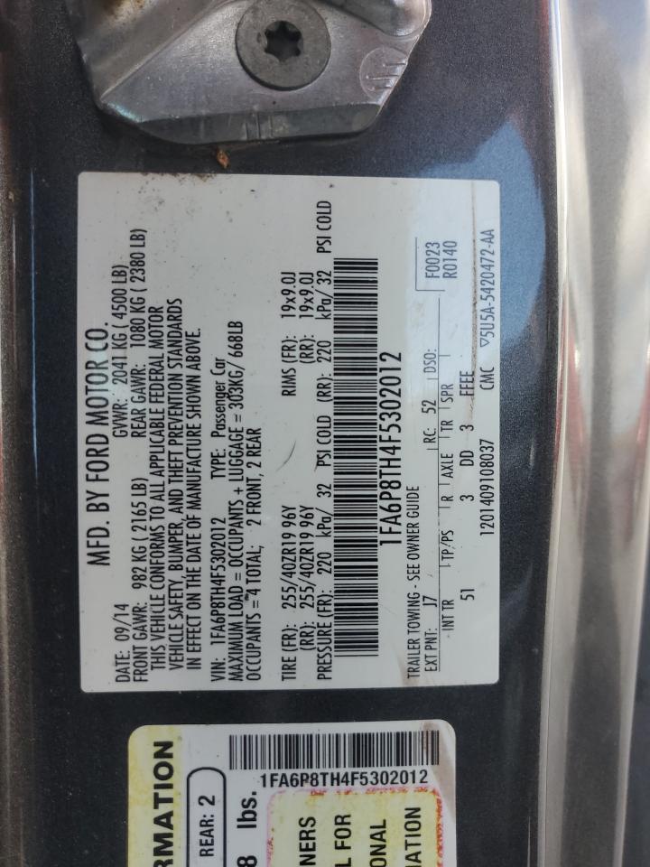 1FA6P8TH4F5302012 2015 Ford Mustang