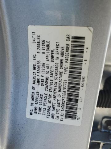 1HGCR2F30DA167721 2013 Honda Accord Lx