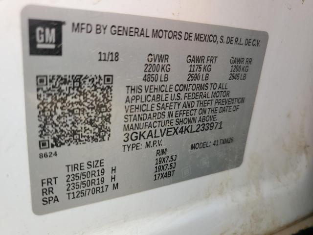 2019 GMC Terrain Slt VIN: 3GKALVEX4KL233971 Lot: 58332724