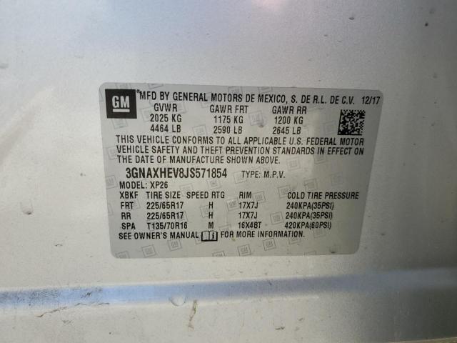 2018 CHEVROLET EQUINOX LS - 3GNAXHEV8JS571854