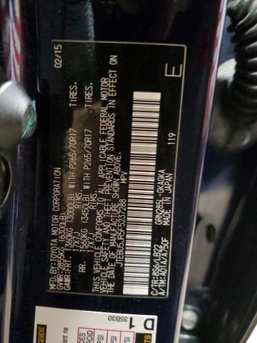 2015 Toyota 4Runner Sr5 VIN: JTEBU5JR5F5237288 Lot: 60138804