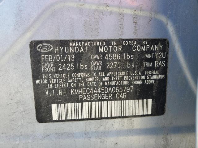 2013 Hyundai Sonata Hybrid VIN: KMHEC4A45DA065797 Lot: 57442354