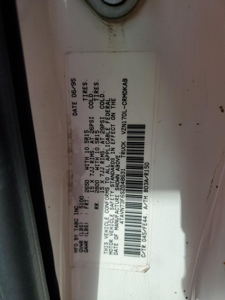 4TAVN73F6SZ048631 1995 Toyota Tacoma Xtracab