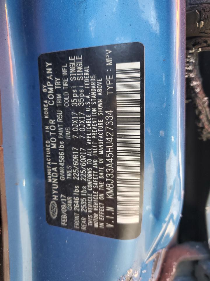 KM8J33A45HU427334 2017 Hyundai Tucson Limited