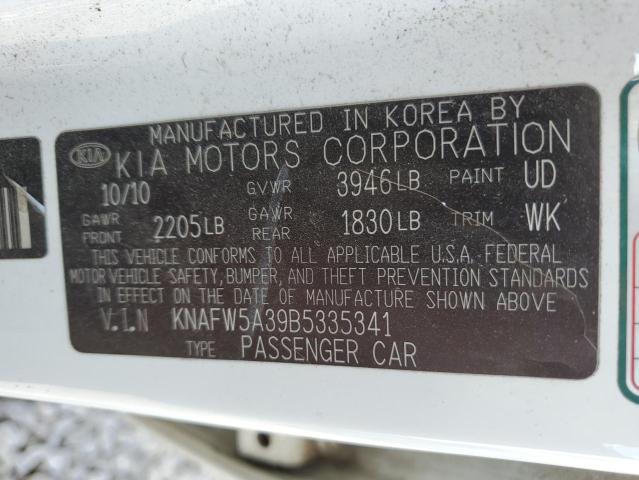 2011 Kia Forte Sx VIN: KNAFW5A39B5335341 Lot: 58429704