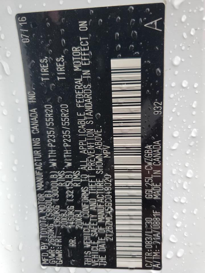 2T2BZMCA5GC048020 2016 Lexus Rx 350 Base