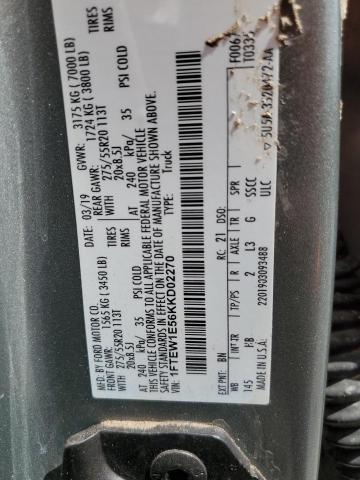 2019 FORD F150 SUPER - 1FTEW1E56KKD02270