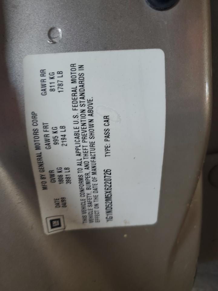 1G1ND52M5X6220726 1999 Chevrolet Malibu