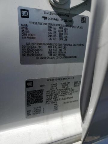 2022 Chevrolet Silverado Ltd K1500 Rst VIN: 1GCUYEET1NZ187391 Lot: 59949214