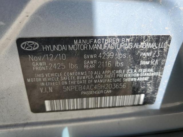 2011 Hyundai Sonata Gls VIN: 5NPEB4AC4BH203656 Lot: 58056464