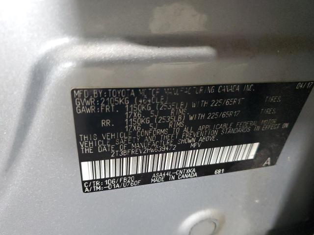 2017 TOYOTA RAV4 LE - 2T3BFREV2HW639472