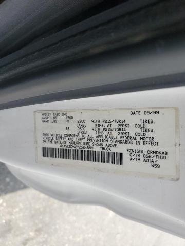 2000 Toyota Tacoma Xtracab VIN: 4TAVL52N2YZ584889 Lot: 59084244