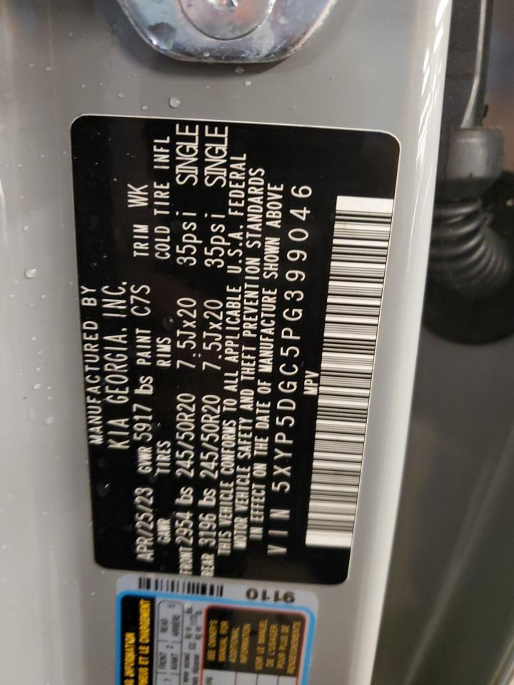 5XYP5DGC5PG399046 2023 Kia Telluride Sx