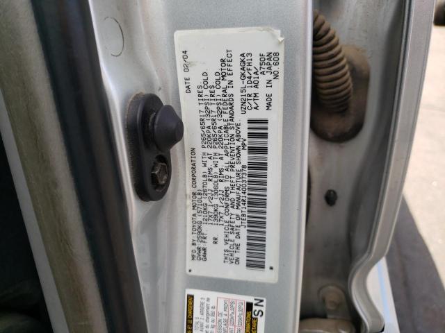 2004 Toyota 4Runner Sr5 VIN: JTEBT14R140037378 Lot: 58166124